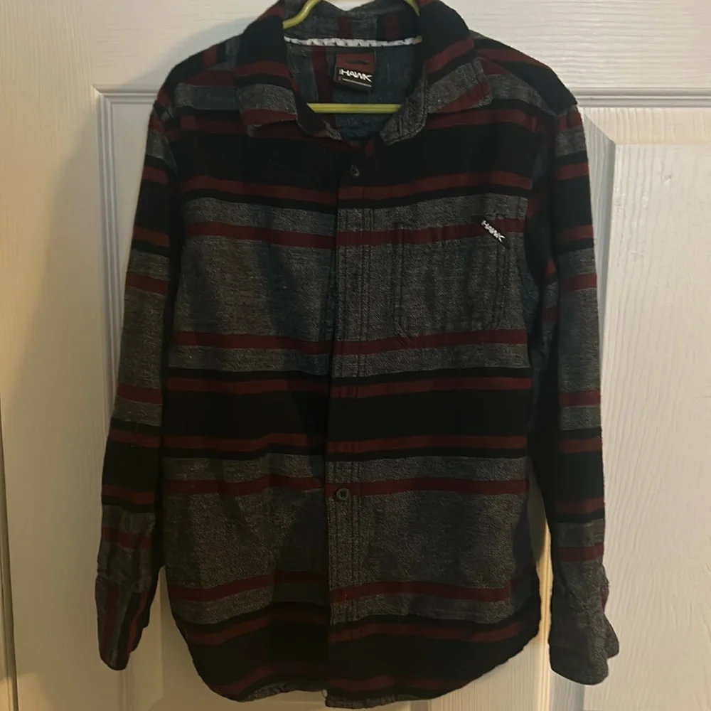 Tony Hawk striped button up - Picture 1 of 2